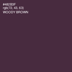 #482B3F - Woody Brown Color Image